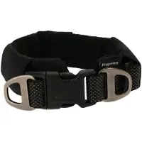 Dogman Emmi Gepolstertes Halsband Verstellbar Schwarz M (45mm x 45-75cm)