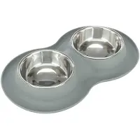 Trixie Edelstahl Silikon/futterset Schüssel 0.4 L