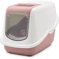 Savic Nestor - Katzentoilette - rosa/weiß - 56x39x39 cm