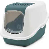 Savic Nestor - Katzentoilette - Dunk Grun/weiß - 56x39x39 cm