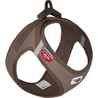 Curli Clasp Vest Geschirr Cord braun, Größe: 2XS