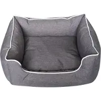 Dogman Bed Buddy Rectangular L Grey 70x60x21cm