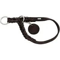 Hunter Solid Education Halsband, Farbe: Dunkelbraun