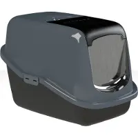 Peewee EcoHûs Katzentoilette, schwarz/anthrazitgrau