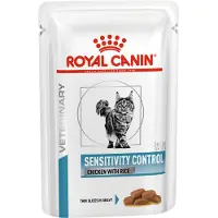 Royal Canin Cat SENSITIVITY CONTROL Huhn mit Reis Katze - Feine Stückchen in Soße 24x85g