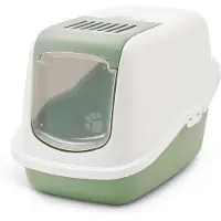 Savic Katzentoilette Nestor weiß/grün