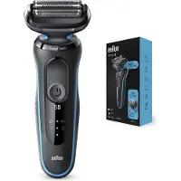 Braun Series 5 50-M1000s, Folienschaber, Schwarz, Blau, LED, Akku, Lithium-Ion (Li-Ion), Integrierte Batterie