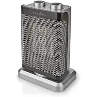 Nedis HTFA17GY, Elektrischer Raumheizlüfter, Keramik, 1,5 m, Drinnen, Flur, Grau