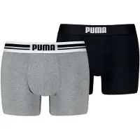 Puma Boxershorts "MEN EVERYDAY PLACED LOGO BOXERS 2P" mit Logo Webbund