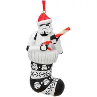 Nemesis Now Stormtrooper in Stocking Hanging Ornament 11.5cm