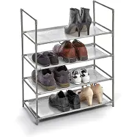 OEM Shoe Rack 4 Shelves Grau