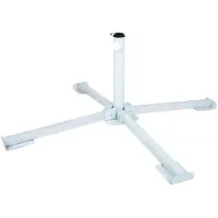 Aktive Faltbarer Sonnenschirmständer 25-32 Mm Weiß Weiß One Size