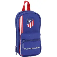 Atletico de Madrid Rucksack mit Federtaschen Atlético Madrid Marineblau (33 Stücke)