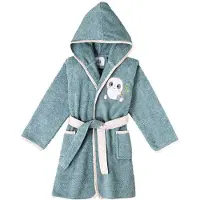 Interbaby BADEMANTEL - 100% FROTEE - GRÖßE - 2-4 - BLAU