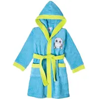 Interbaby BADEMANTEL - 100% FROTEE - GRÖßE - 2-4 - TÜRKIS