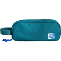 Oxford 400174210, Weiches Federmäppchen, Recyceltes Polyester, Aqua-Farbe, Einfarbig, Reißverschluss, Pubertät