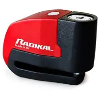 Radikal Rk6 Disc Lock W/alarm Black / Red One Size