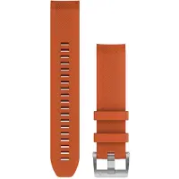 Garmin QuickFit 22-Uhrenarmbänder Dunkeloranges Silikonarmband