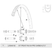 Mavic Xa Pro Carbon Vorderradfelge