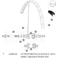 Mavic Xa Elite Tubeless Felge