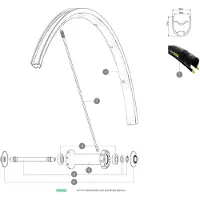 Mavic Kysrium Pro Ust 2018 Vorderspeichen 9 Einheiten