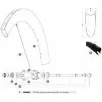 Mavic Ellipse Pro Carbon Ust Hintere Speichen 12 Einheiten