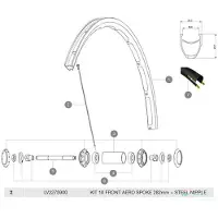 Mavic Ksyrium 2017-18 Front Speichen 10 Einheiten