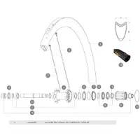 Mavic Cosmic Pro Carbon Sl Tubular Hinterradfelge