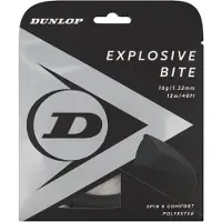 Dunlop Tennisschläger-Saite Explosive Bite 17G Schwarz 1,27mm/12m