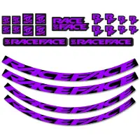 Race Face Laufrad Decal Set medium lila - stylisches Upgrade für dein Bike
