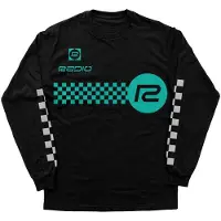 Radio Raceline Checker Langarm-t-shirt