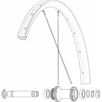 Mavic Front/rear Allroas 650b Rennradfelge