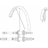 Mavic Kit 14 Front Edeemax 29´´ Speichen