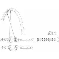 Mavic Crossmax Pro 19 29´´ Hintere Speichen