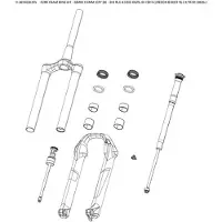 RockShox Set mit 20 Schaumstoffen Sidrlc.XX.RL/recon Boost RL /TK