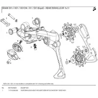 Sram Schaltwerk Vis De Serrage Rd Xo1Dh / Gxdh 7V