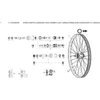 Zipp Speichen-Set d-light jbend (x3)
