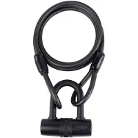 Eltin Padlock+cable Black 10 x 180 cm