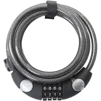 Contec Spiral Lock Ecoloc Schwarz 12 mm x 185 cm