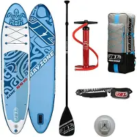Jbay Zone H2 Kame 10´10´´ Inflatable Paddle Surf Set Blau 330.2 cm / 76 cm