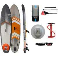 Jbay Zone Wj2 Comet 10´6´´ Inflatable Paddle Surf Set Grau 320 cm / 81 cm