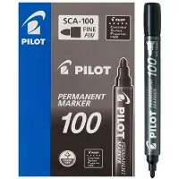 Pilot Permanent Marker 100 Textmarker 1 Stück Schwarz Feine Spitze