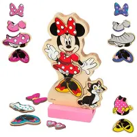 Woomax Disney Minnie Kleider Magnetsatz aus Holz