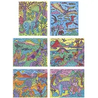 Janod Atelier - Magisches Malen Dinosaurier Bastelset für Kinder