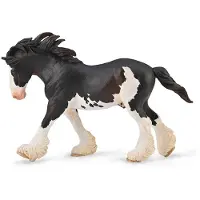 Collecta Clydesdale Black Sabino Xl Hengst Schwarz Schwarz One Size