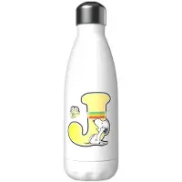 Snoopy Edelstahl Personalisierte Flasche Mit Dem Buchstaben J 550ml
