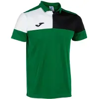 Joma Poloshirt CREW V POLO aus Baumwolle, atmungsaktiv, mit geknöpftem Kragen