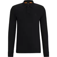 BOSS Passerby Langarm-Polohemd, Schwarz L