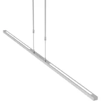 Steinhauer LED Hängelampe, dimmbar, Höhenverstellbar, silber, L 155 cm