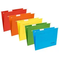 Djois Economy Hängemappe Folio Pappe Braun